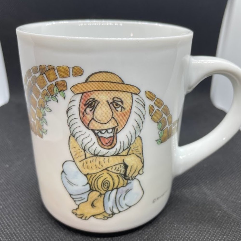 Bergquist Imports Art by Berggren Old Man by a Bridge Arch Coffee Mug Cup